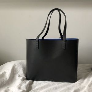 BRAND NEW MANSUR GAVRIEL BLACK/ROYAL TOTE BAG NWT